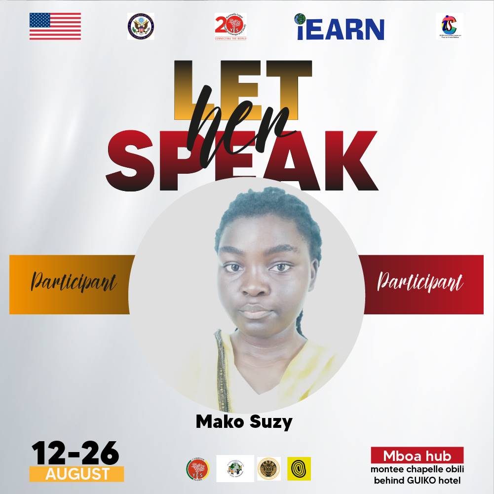 Let's start.
It's a pleasure for me to take part at this program on empowering young girl with communication skills (debate and public speaking)Hello guys! 

 #LetHerSpeak 
#YESAlumni
#KLYES 
@yesalumnicam
@yaounde.usembassy
@usexchangealumnicameroon