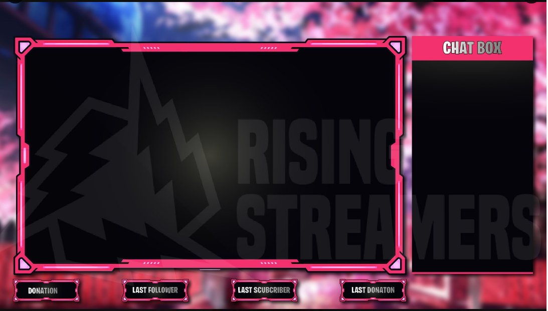 Are you looking for cool overlay for your stream; HMU if you want in DM;
.
.
.
#twitch #kick #twitchafiliate #kickstreamers #overkay #gfxart #gfxartist #graphicdesign #supportsmallstreamers #streamergirl