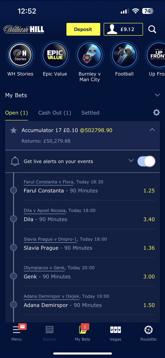 ShiteBets's tweet photo. Let’s get right involved with the Europa Conference games tonight with this steaming pile of nonsense. 

Only a £50k payout today so I appreciate that our standards are slipping. 

#ShiteBets https://t.co/5u0YPbNV6G