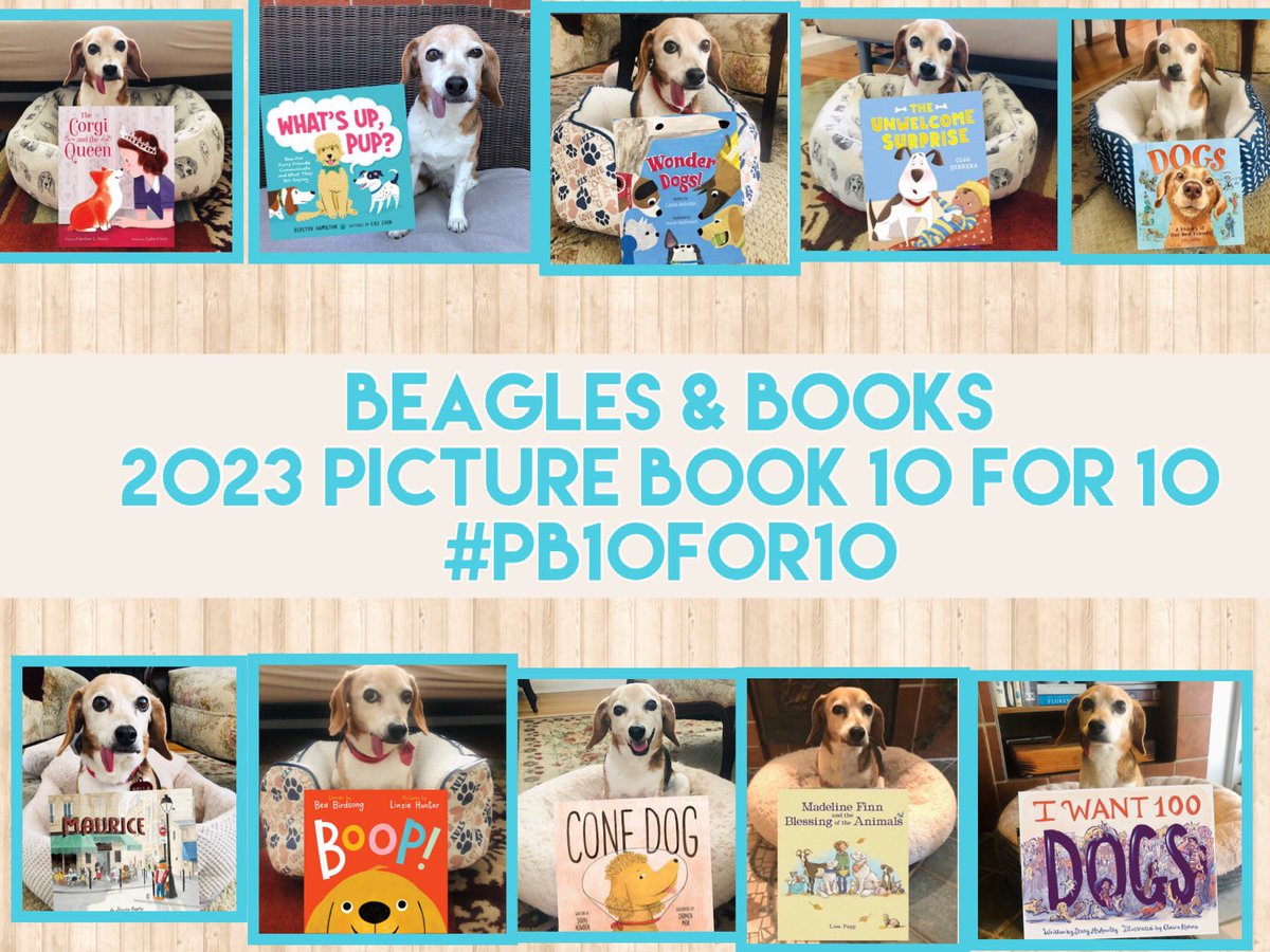 AROO! It’s Beagles & Books 5th Anniversary! 🐾📚Bella & I are proud to share our #pb10for10: PUP-tacular Picture Books including 3 Fall 2023 releases. Reviews ➡️ beaglesandbooks.com/2023/08/10/pb1… @PeachtreePub @owlkids @ChronicleKids @MacKidsBooks @HarperChildrens @abramskids @SimonKIDS
