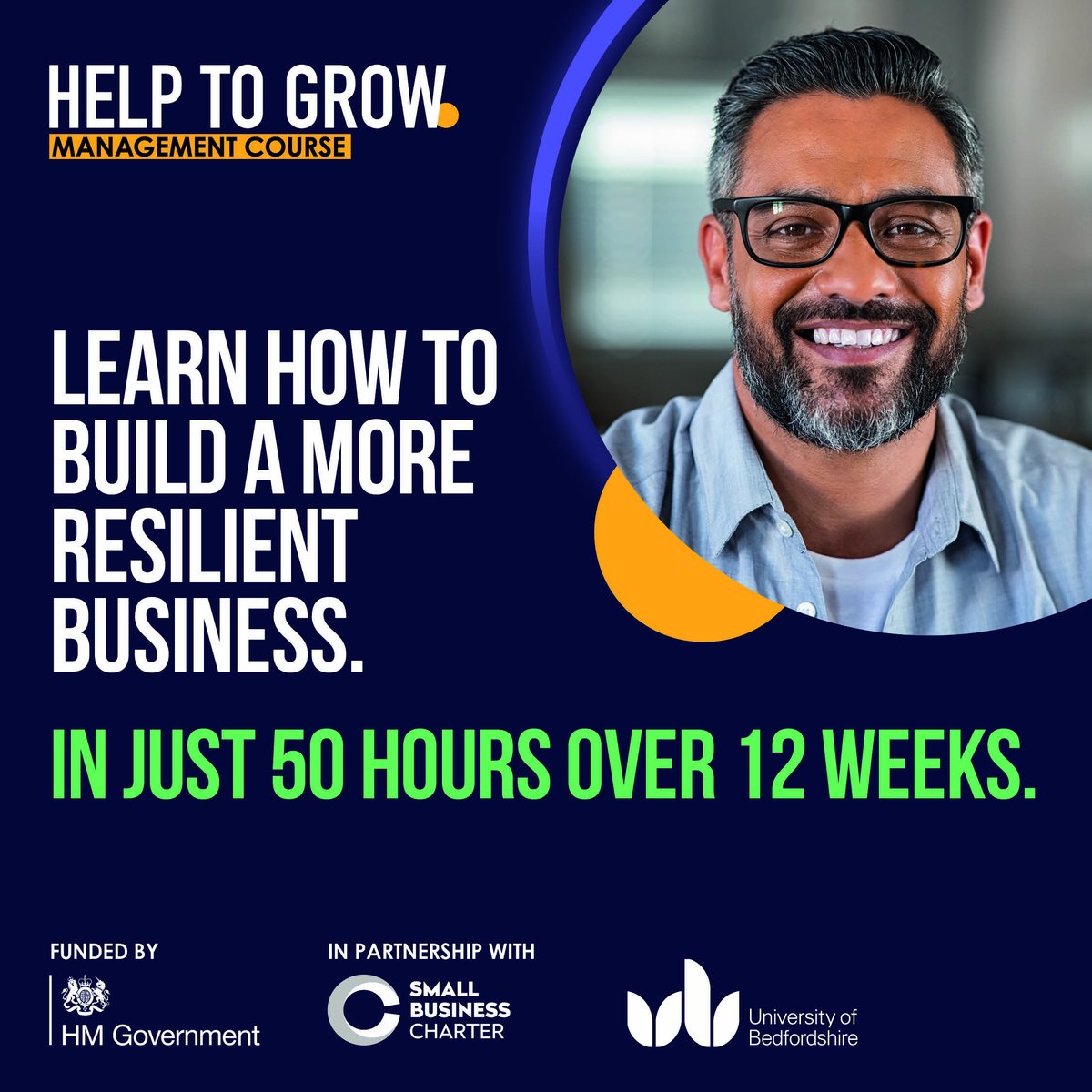 Business leaders in #BeCentralBeds
Create a bespoke growth plan for your #CBedsBusiness to help it reach its full potential. Join the 90% government-funded #HelpToGrowManagement Course.
📲Register today: ow.ly/UA8e50PsJRo
@fsbbedcambhert @allthingsbus 
#BrandGrowth
