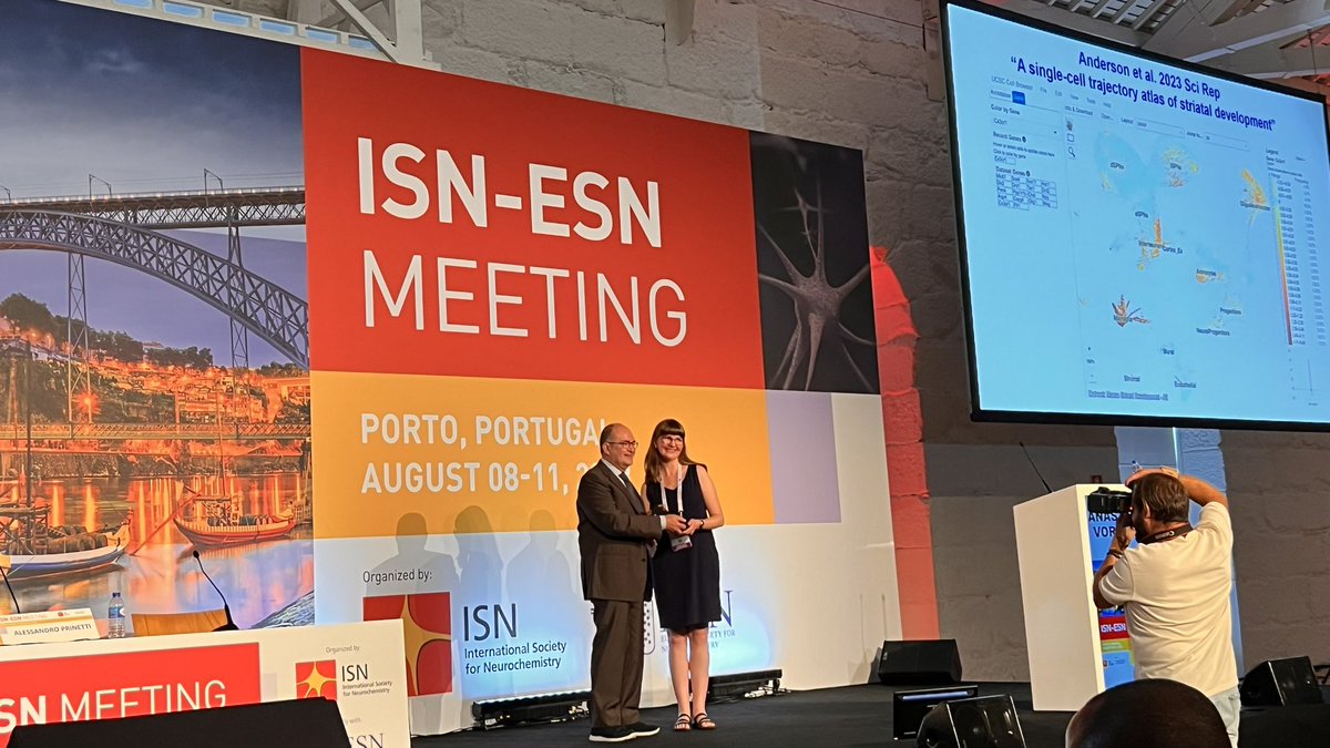 MoniqueMarylin's tweet photo. Huge congrats to my former boss @AMVoronova for wowing the crowd at the ISN/ESN meeting in Porto and clinching the prestigious Young Scientist Lectureship Award! ๐๐ฌ Your captivating presentation truly showcased your brilliance and dedication! #ScienceRockstar #ISNESN2023 https://t.co/xjlcT8J1fP