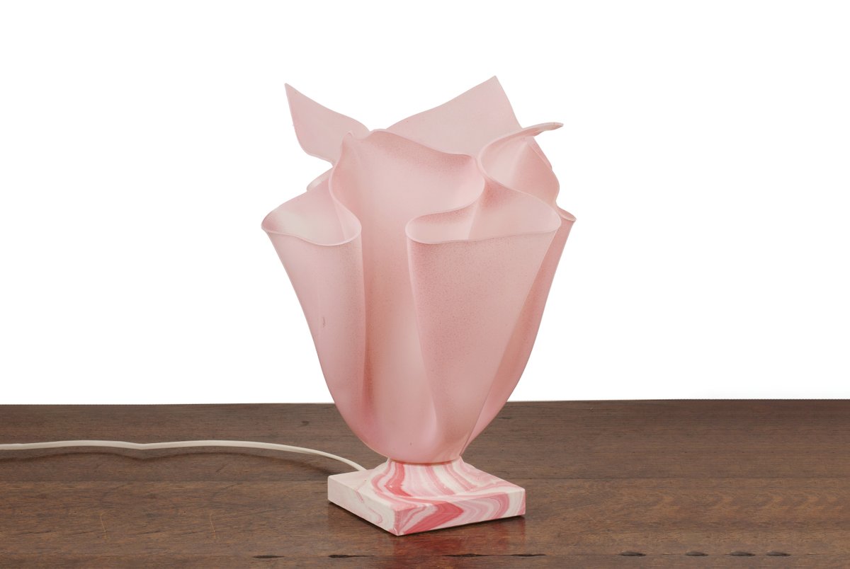 Hey Barbie! Pink is definitely THE colour at the moment thanks to the success of the Barbie movie, so why not embrace the trend with this perfectly pink handkerchief table lamp guided at just £50-100? Featured in our 16 August Cheltenham Modern Living Sale bit.ly/3KwUzWo