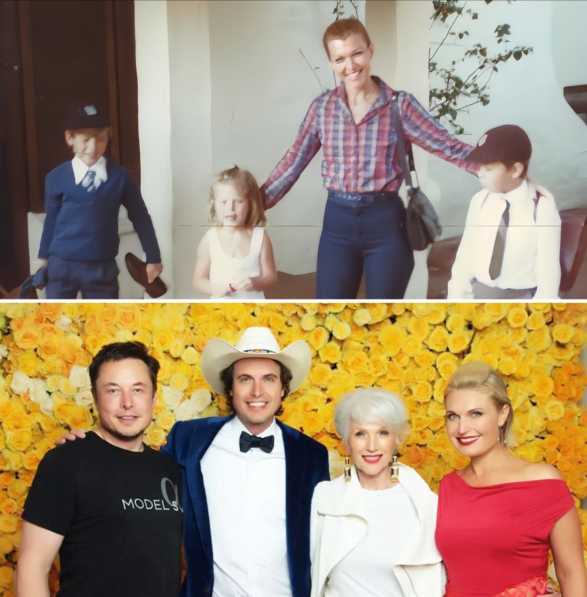 AIXBird's tweet photo. "Being a mom is just as important as any career" --- @elonmusk 

@mayemusk is a legend in this career. We are all witnesses. 🌷🌺💐 @kerrikgray @dogeofficialceo @TonyadeVitti 🌷🌺💐 https://t.co/iH66FP2qic