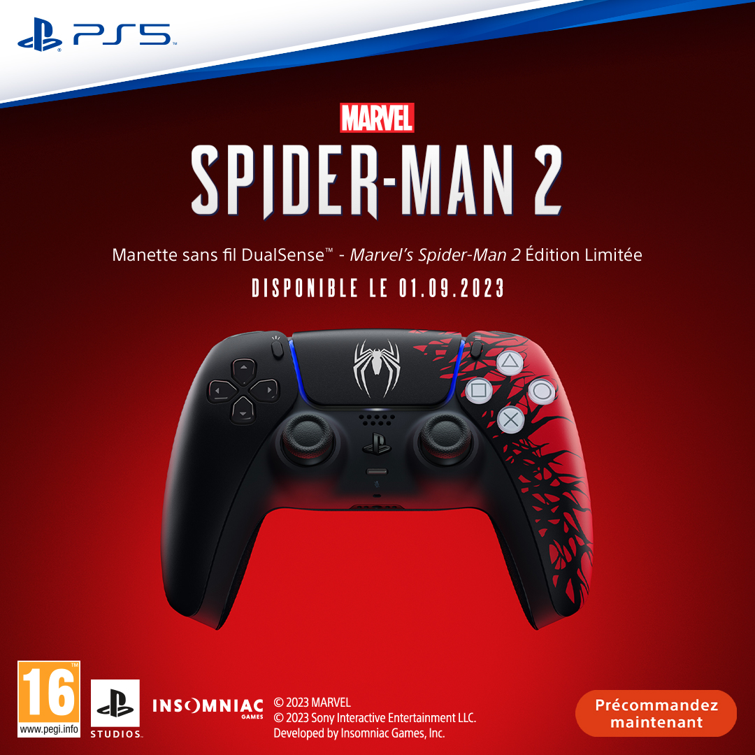 Micromania-Zing on X: Il nous reste encore des manettes PS5 Édition  Marvel's Spider-Man 2 👀 Précommandez la vôtre en magasin ou sur   Elle sera dispo dès le 1er septembre prochain !
