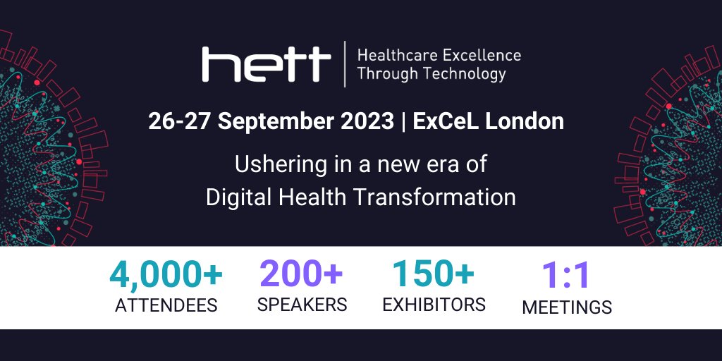 Catch our team speaking at this year's @HETTShow in September @fiona_sweny @DrDominiqueAllw @JenShand_ The show will explore the systems and infrastructure that underpin and enable a data-driven NHS Register to attend: register.hettshow.co.uk/hett-show-2023…