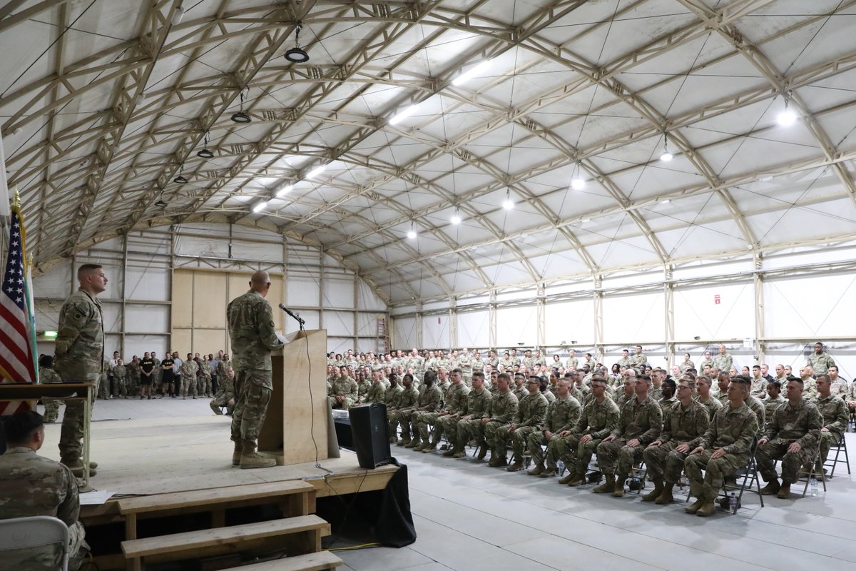 TFSpartan's tweet photo. Another exceptional group of graduates from Task Force Spartan emerged from the Basic Leadership Course at Camp Buehring on August 2, 2023.
Here’s to the next chapter of excellence in the Army!
#BLCGraduates #LeadingTheWay #ProudlyServing https://t.co/gylJHeMi0S