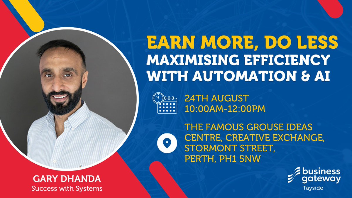 Looking to utilise #Automation and #AI to propel your business?

Join Gary Dhanda in #Perth! Learn how to maximise efficiency through practical tips and tools! Save money, drive innovation, and gain invaluable insight to transform your business.

Book now shorturl.at/nLN02
