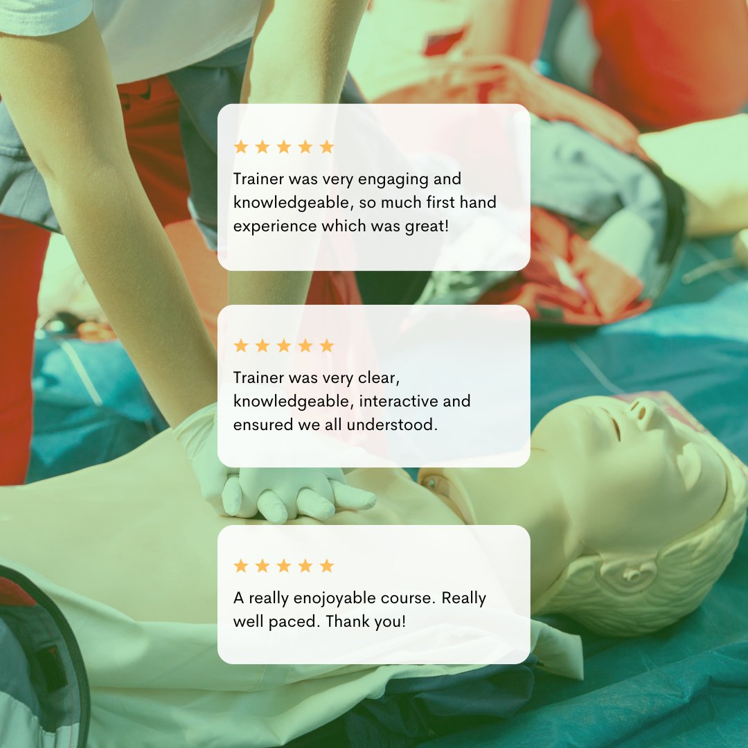 Empowering and Informative! Our recent first aid course received rave reviews from our learners 🌟 They gained essential life-saving skills and were left feeling confident to respond to emergencies. #FirstAidCourse #Reviews #SafetyMatters #LifeSavingSkills
