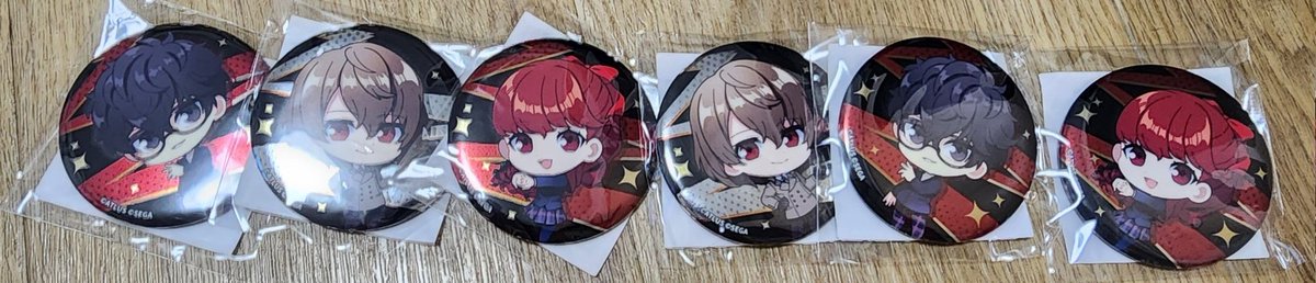 雨宮蓮 「これは缶バッジで唯一揃ったロイヤル組」|まんじゅうのイラスト