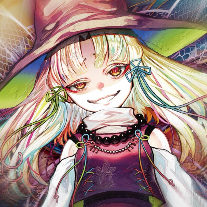 【再告知】 #C102 #東方project EastNewSound様より「Acid Retribution」のジャケ絵描きました コミケ102、日曜 A-79bでカッコイイ諏訪子様が目印