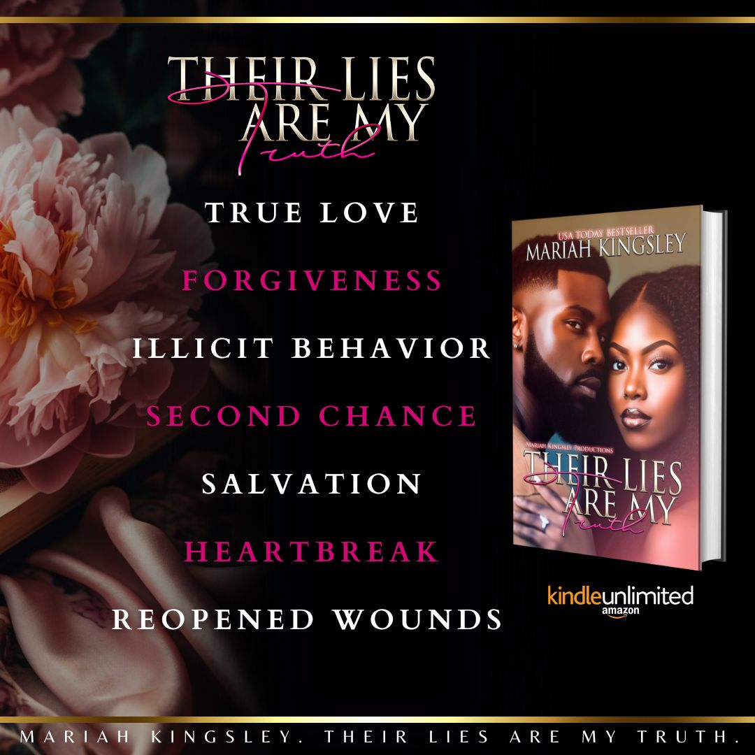 🔥 #KINDLEUNLIMITED 🔥
Their Lies Are My Truth by Mariah Kingsley

Link: mybook.to/TheirLiesAreMy…

Pain. Love. Lies.

Will the letters from Summer's mother save a family and prevent true love's demise?

#secretsandlies #mariahkingsley #billionairewomen #familydrama #heartbreak
