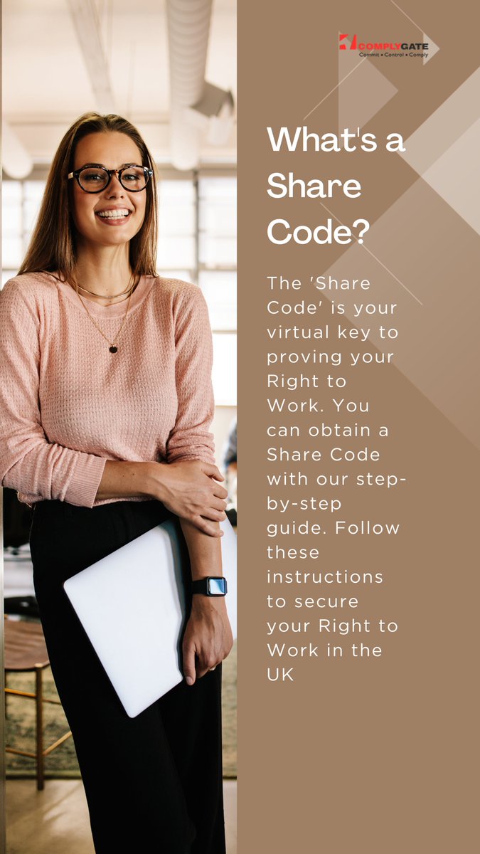 Complygate1's tweet photo. Unveil the step-by-step #Process to #Secure your #RightToWork with #ShareCode in the #UK and open doors to countless #Opportunities.
Read our #blog here: https://t.co/6ukigBS0lk
#Complygate Kane Spurs #LevyOut Bundesliga #enicout #Wilko ECHR #AskSRK #pixivNovelChecker #Jawan https://t.co/VanCFRvhWZ