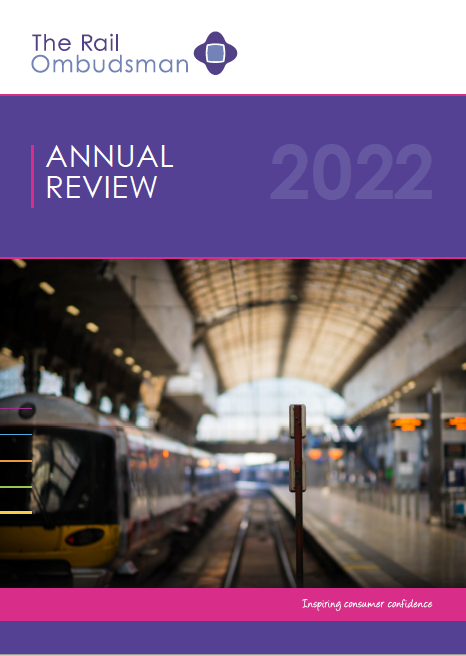 The  <a href="/RailOmbudsman/">Rail Ombudsman</a> Annual Review 2022, published today, is now live and can be viewed at the following link: 

bit.ly/3Qzx034

#annualreview2022 #data #insights #passengers #rail #economy #ombudsman