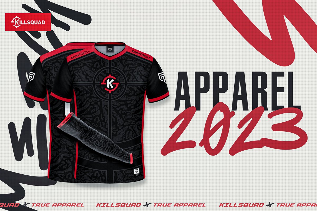Kill Squad (@killsquadgg) on Twitter photo We would like to officially announce our 2023 partnership with <a href="/TrueApparelCo/">True Apparel</a>! We will be working alongside these lads to produce some quality merchandise!
#AimToKill | #Merch We would like to officially announce our 2023 partnership with <a href="/TrueApparelCo/">True Apparel</a>! We will be working alongside these lads to produce some quality merchandise!
#AimToKill | #Merch