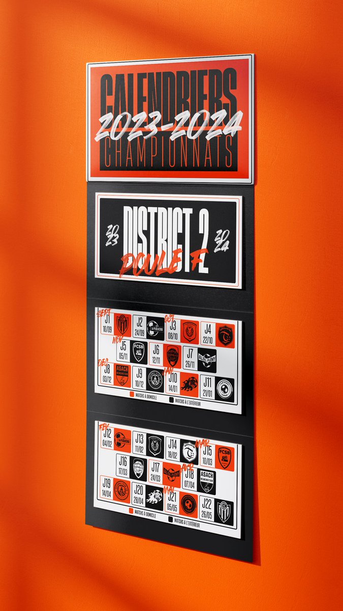 LoudeacOSC's tweet image. [SENIORS]

🗓️CALENDRIERS🗓️

Les calendriers des matchs de championnat sont sortis pour nos 3 équipes Séniors 🗓️⚡️

#ALLEZTANGOS🧡🖤