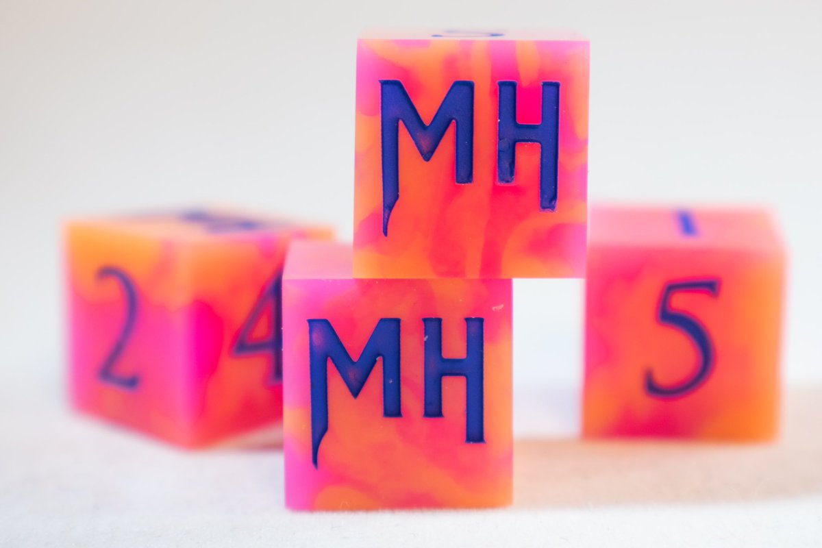 Monster Hour Pod (@monsterhourpod) on Twitter photo To celebrate our four year (!!) podversary, we’re partnering with <a href="/dknightdice/">🎲Dragon Knight Dice🎲</a> to offer another run of custom, hand-painted Monster Hour dice!
Link and details below 👇 To celebrate our four year (!!) podversary, we’re partnering with <a href="/dknightdice/">🎲Dragon Knight Dice🎲</a> to offer another run of custom, hand-painted Monster Hour dice!
Link and details below 👇