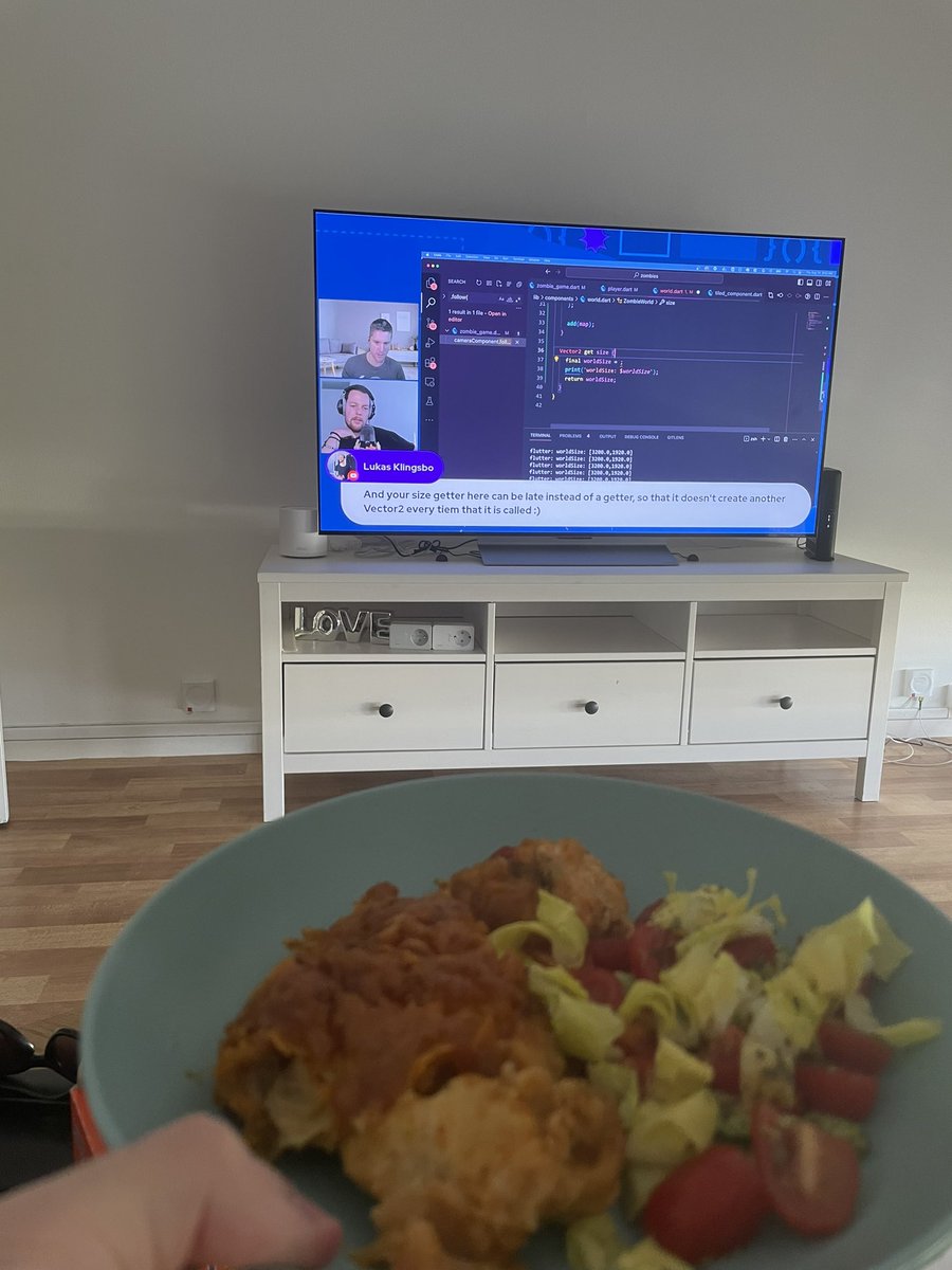 EnzoConty's tweet image. Perfect way to watch @craig_labenz &amp;amp; @wolfenrain in #ObservableFlutter