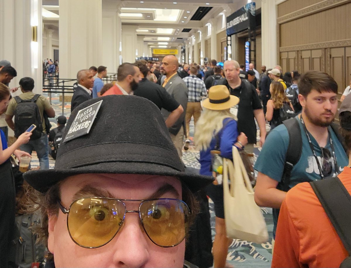 CaffSec's tweet image. Day 2 about to kick off at #BlackHat2023 and the energy is palpable! The sea of faces here is a testament to the thirst for knowledge and innovation in the cybersecurity world. Let&apos;s dive into another day of learning and networking! 🌐💡 #CyberCommunity #Day2Excitement