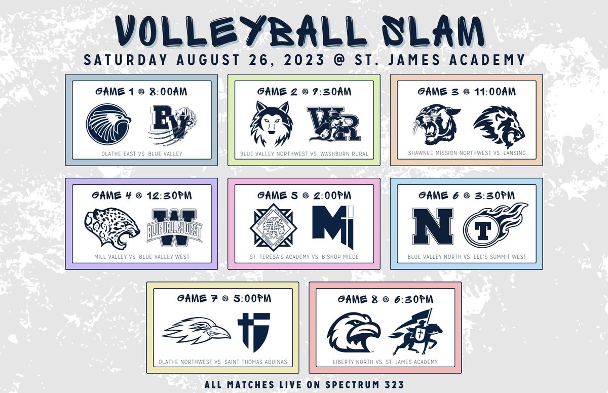 Who's as excited as we are for this year's Volleyball Slam?!🎉🏐

More event information will be available on our website soon (including ticketing, gate times, and more!) >>
athletics.sjathunder.org/sports/wvball/…