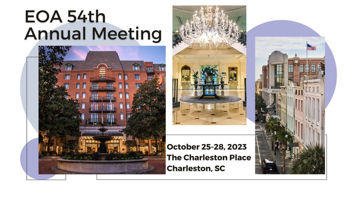 Our 54th Annual Meeting will be here before you know it. Do not miss out—register and book your room today. bit.ly/3kBJCcf #EOA2023 @SaxenahipkneeMD @PlancherOrtho @drmikeast @JennaBernstein7 @RobertLParisien @alexusmcooper