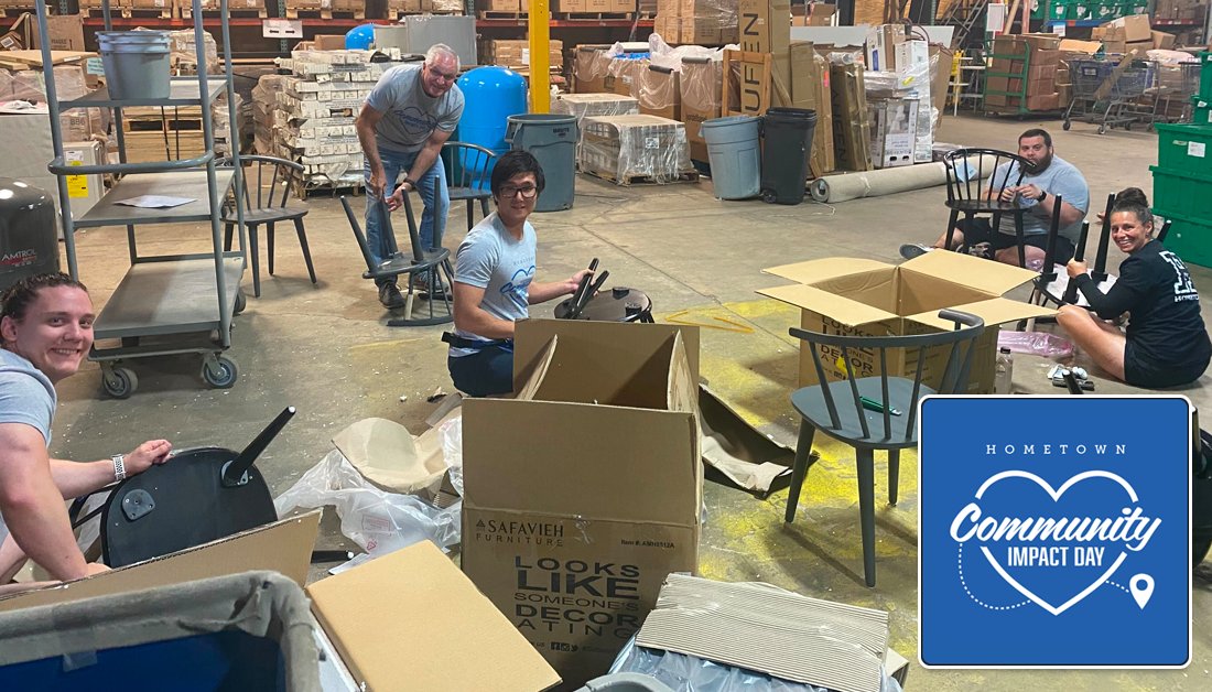 meethometown's tweet photo. Today, our HomeTown family stands together to make a meaningful impact in the communities we proudly serve. Volunteering & giving back reminds us of the deep connections that bind us all. On our #CommunityImpactDay, weโre fostering a network of care & support from coast-to-coast! https://t.co/V0hPeNR21N