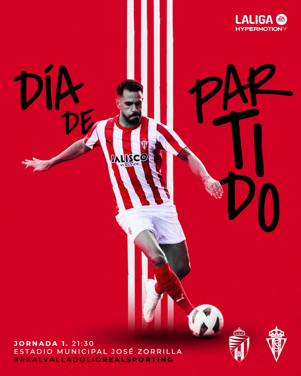 RealSporting's tweet photo. · ¡𝑬𝒔 𝒅𝒊́𝒂 𝒅𝒆 𝒑𝒂𝒓𝒕𝒊𝒅𝒐!

⚽ 𝒗𝒔 @RealValladolid. 

#RealValladolidRealSporting 
#LALIGAHYPERMOTION https://t.co/gnw33990EB