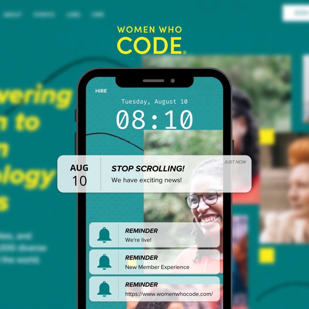 WomenWhoCode's tweet image. 🚀💻 We just launched our NEW website! Check out curated content and updates to the #WWCode Job Board.
➡️ Create your account to access the Member Dashboard:
1. Visit 🔗 - womenwhocode.com
2. Click "Sign Up"
3. Complete your profile to start your personalized experience.