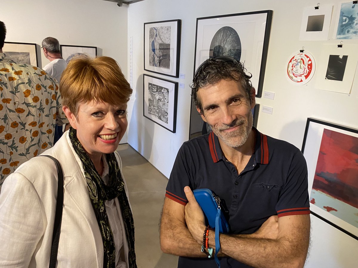 Delighted to be here with another amazing artist Nicola styan <a href="/SBPrintmakers/">SouthbankPrintmakers</a>