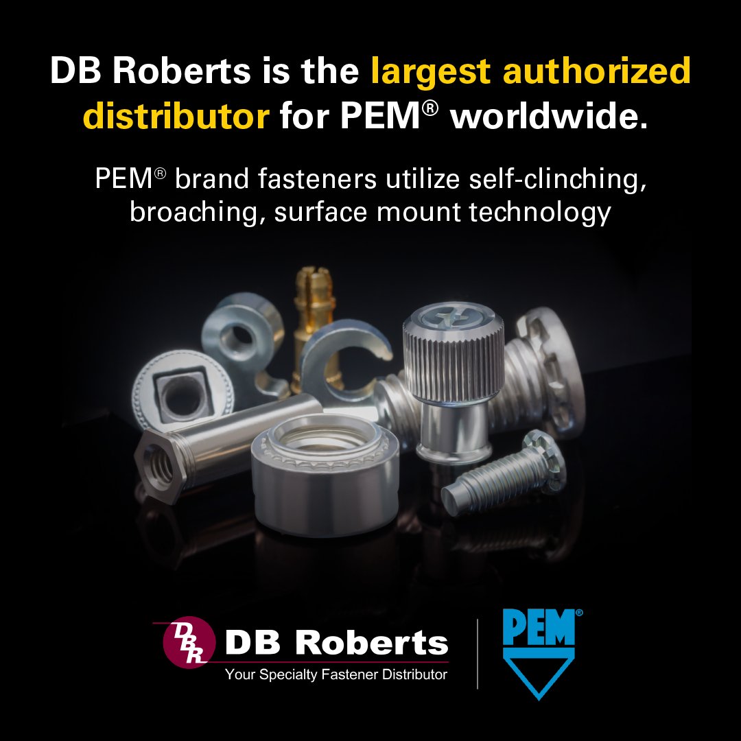 DBRobertsCo's tweet image. Stay on the leading edge of innovation with @PennEngineering! Discover their innovative fastener designs and technologies, available through DB Roberts - the authorized distributor for PennEngineering® and the largest worldwide distributor for PEM® fasteners! 

#DBRoberts #PEM