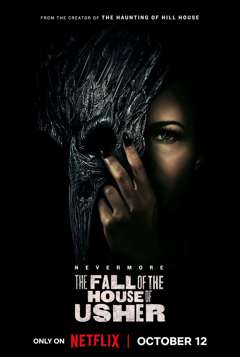 getFANDOM's tweet photo. Mike Flanagan's 'The Fall of the House of Usher' unmasks official poster and Oct. 12 release date on @netflix https://t.co/V8N6LLayfc