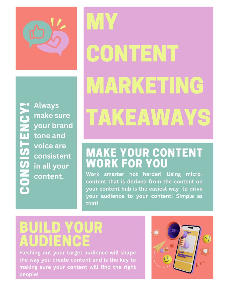 Simran_Kang__'s tweet photo. My #Mark4022 course truly opened my eyes to the world of content marketing! This course really challenged me to step outside of my comfort zone by putting out a content strategy on a topic I was passionate about! Check out some of my key takeaways! #contentmarketing 💡 https://t.co/UajG1nc60c