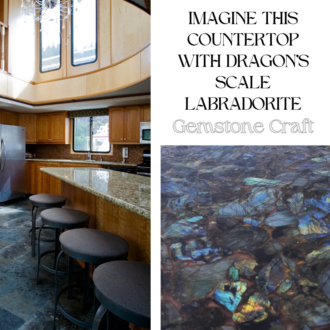 The light in this space creates dramatic conversations among the textures and colors. Adding Dragon's Scale Labradorite to the countertop instead of this basic granite would take this kitchen to the next level.

Call us to discuss your space 801-380-7477

#LuxuryDesign #Interiors