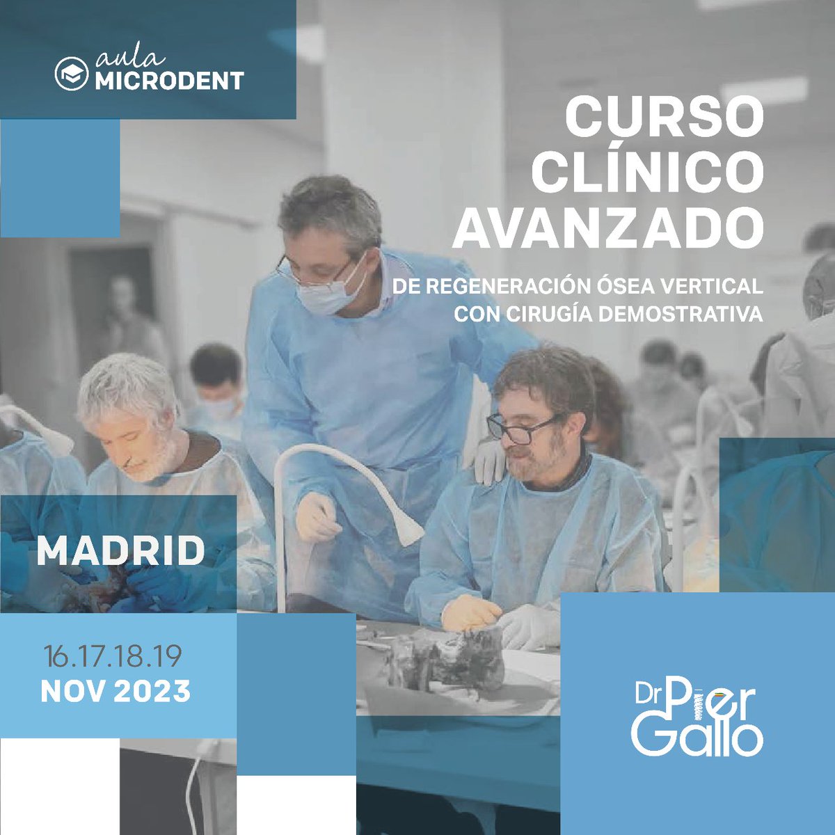 MicrodentSystem's tweet photo. Únete al CURSO AVANZADO con el Dr. Pier Gallo y domina la Regeneración Ósea Vertical. Aprende a diagnosticar y tratar defectos verticales de manera efectiva.

📅16-17-18 de Noviembre en Madrid.
¡Nueva sesión clínica sobre pacientes el 19 de Noviembre! (Solo 6 plazas disponibles) https://t.co/khbFuPYl6b