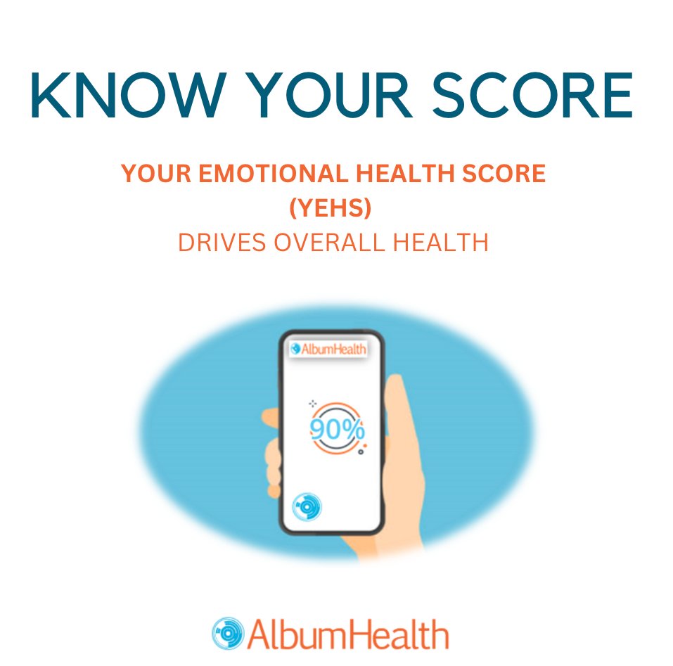 AlbumHealth's tweet photo. At AlbumHealth, we believe that a strong foundation of emotional well-being is the cornerstone of holistic health. Your Emotional Health Score (YEHS) goes beyond numbers – it's a roadmap to enhanced overall health and wellness. #EmotionalHealth #YEHS #Wellness https://t.co/b18qr4fdEi