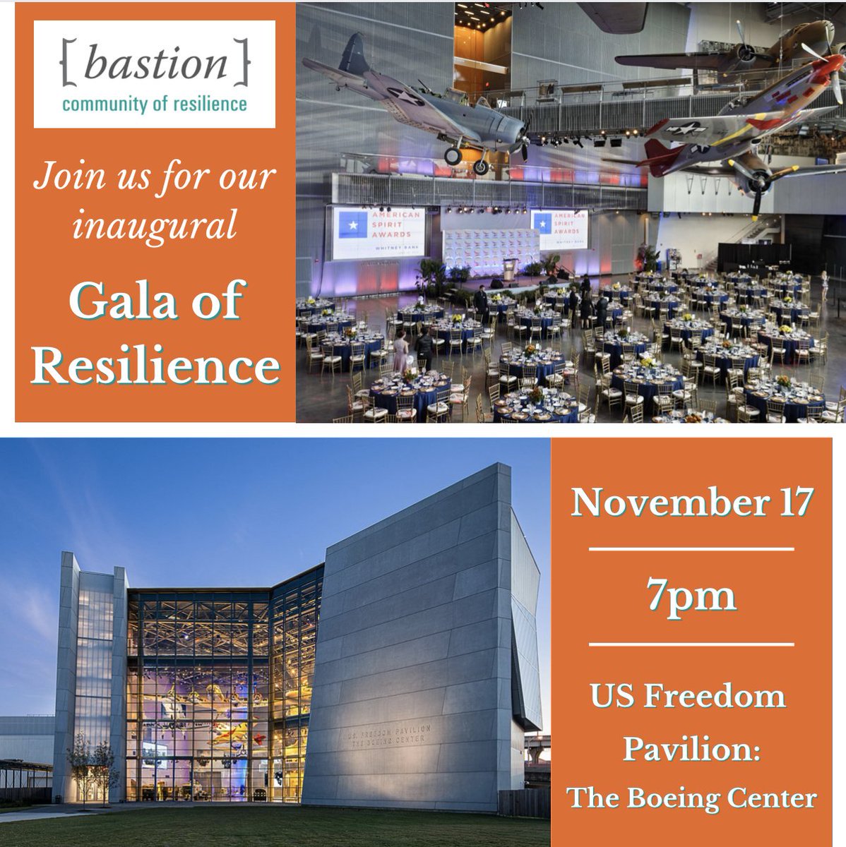 Tickets for our inaugural Gala of Resilience are available NOW: joinbastion.org/gala-of-resili… #veterans #gala #neworleans