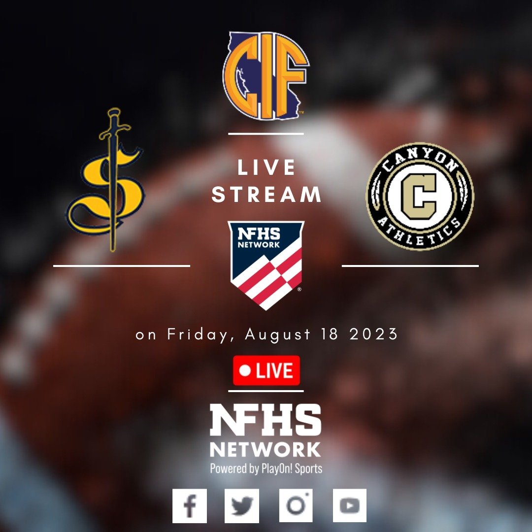 Crean Lutheran vs. Canyon | California High School Football Live Stream | 8/18/2023 - NFHS Network
Watch Live here: link.me/nfhsnetworkbro…
on Friday, August 18 🕚 7p.
<a href="/Canyonfootball2/">Canyon Comanches Football</a> <a href="/comanchehoops/">Canyon Boys Basketball</a> <a href="/corinrynders/">CorinRynders football</a> 
<a href="/coachHughesV/">Phil hughes</a>
<a href="/matt_carrillo25/">Matthew Carrillo</a>
<a href="/DjKnupp/">DJ Knupp</a>
<a href="/MatthewKalache/">Matthew Kalache</a>