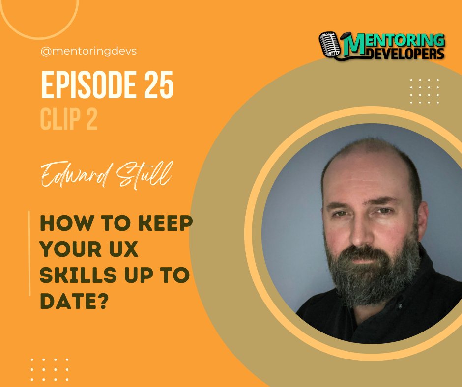 mentoringdevs's tweet image. As everything else in the tech industry, achieving good UX is a moving target. As we evolve in the UX community, the best and brightest among us keep up with these changes to stay relevant. Do you know how to go about it?

youtu.be/kUB2Im0avz8