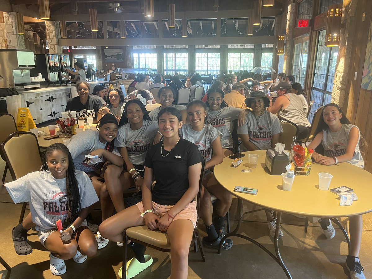 Coach_Moroney's tweet photo. Another AWESOME trip to Mo Ranch for SHS Girls Athletics. This has become one of our kids’ favorite traditions! 

The coaches had fun too 😃 https://t.co/UxQ5YI4Lrg