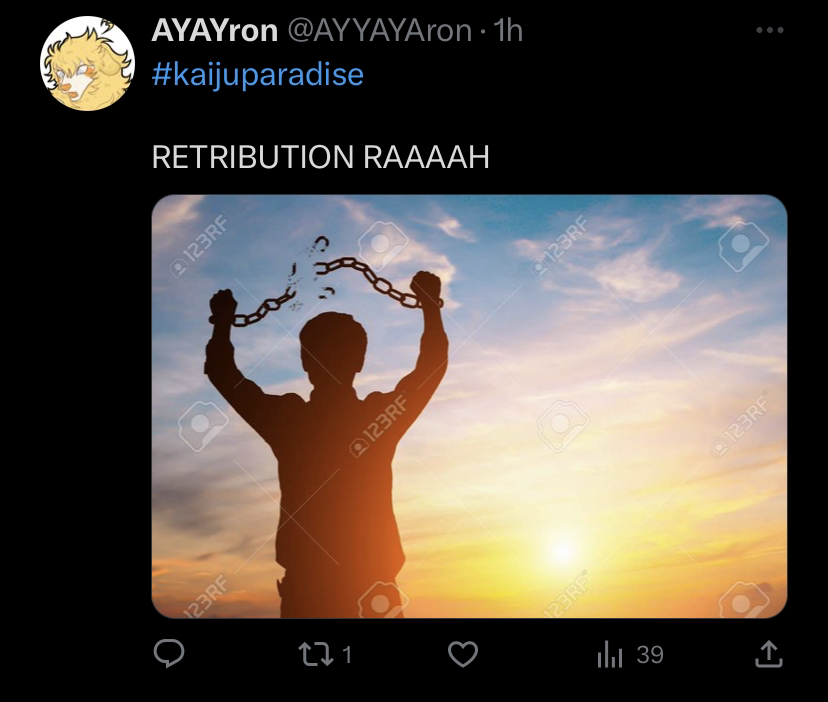 CfrRoCfR's tweet photo. We're Back, because Yuka must not be let Oppressed by those Grooming Fucks.

Ayroon, a Fucking Groomer, was exposed by Yuka for engaging in Vore ERP with Children involved in it... #KaijuuParadise, in Response, banned Yuka to save Face.

Yuka will not be let down.
SPREAD THE WORD https://t.co/62xWxalg8p