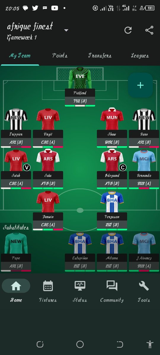 nietzschean0x's tweet photo. Arrange your #FantasyFootball as #PremierLeague returns.
First game is Man City vs Burnley
My team for the season.
Epl favourites ARSENAL PLAY NOTTINGHAM.
Why not join me?
https://t.co/FatOQHrpJa
Fpl code is: 7fd9f1 https://t.co/7pbHmGftrU #toney #barela #lokonga https://t.co/KSyHRRcLR0