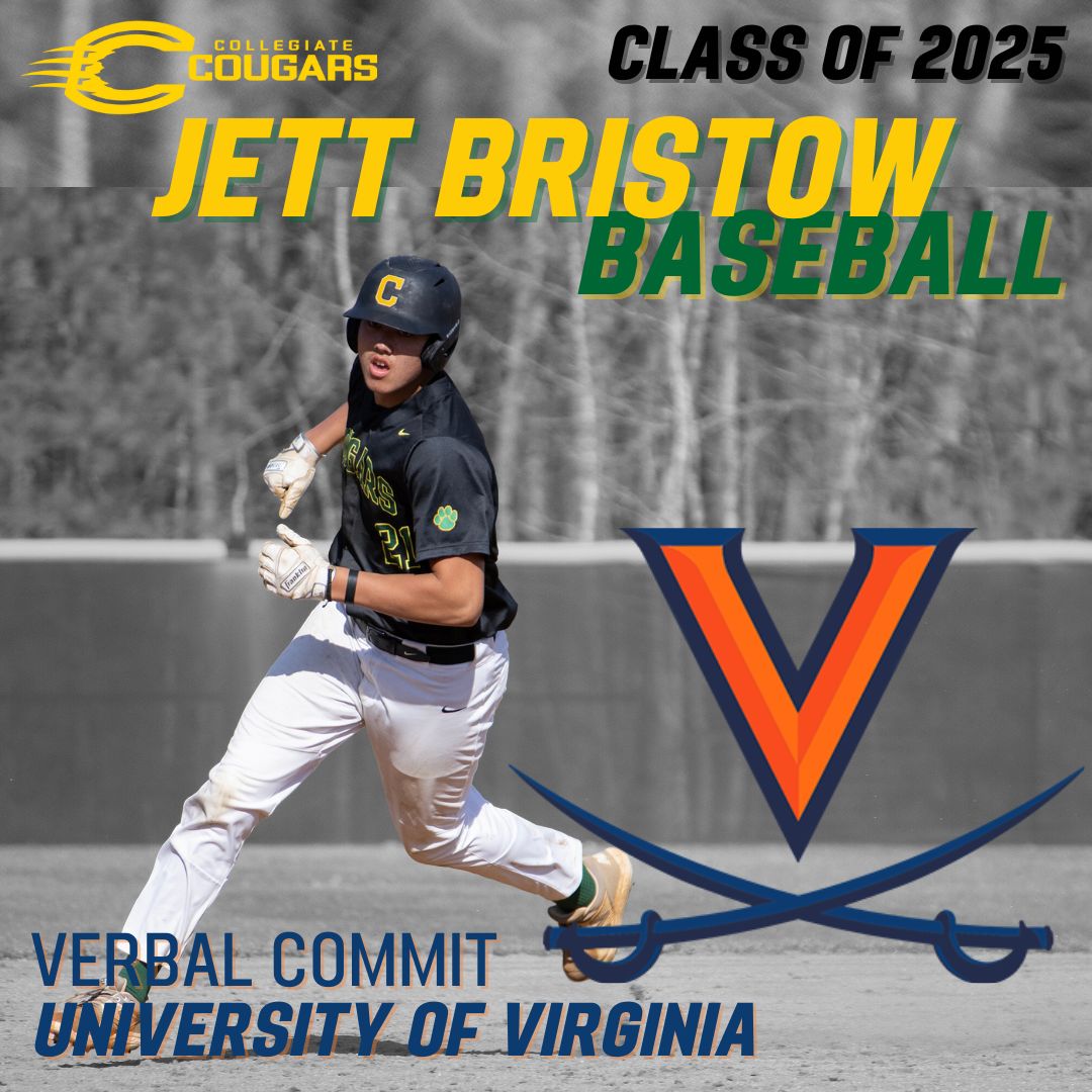 Congratulations Jett Bristow '25 on your commitment to <a href="/UVABaseball/">Virginia Baseball</a>