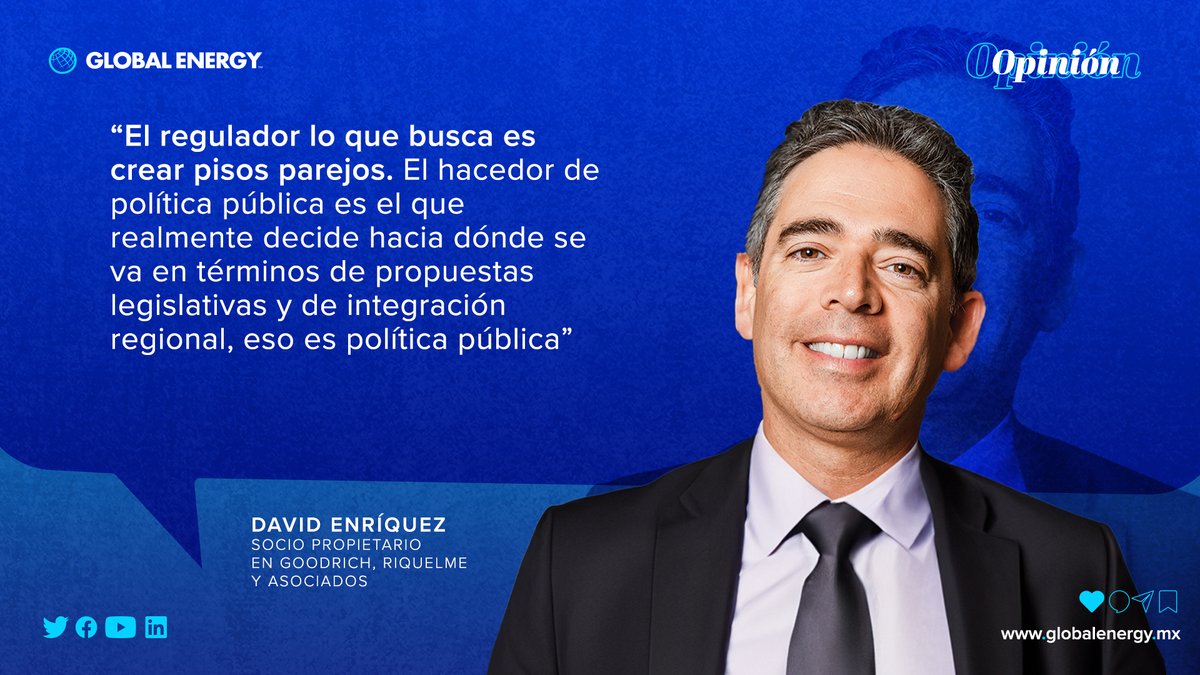 GlobalEnergyMEX's tweet image. #ENTREVISTA | David Enríquez, socio propietario del despacho @GOODRICH_GRA, aborda los #efectos de la #reformaenergética mexicana, así como el actual panorama de #inversiones para el sector con miras a la #transiciónenergética.

👉🏼Sigue leyendo: globalenergy.mx/noticias-espec…