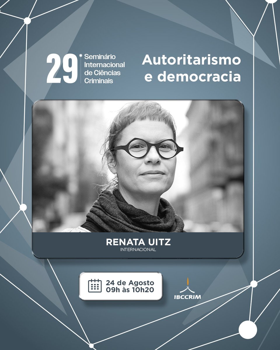 Aprofunde-se na análise do impacto do autoritarismo no sistema democrático e suas consequências para a área de Ciências Criminais com a presença de Renata Uitz. 

Prepare-se para uma apresentação instigante e esclarecedora!

#ibccrim #seminariointernacionaldecienciascriminais