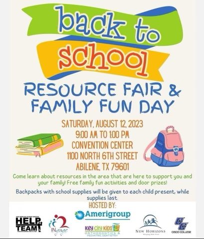 ARaiderLeaders's tweet photo. Check out these great back to school events in our community! Lots of free items and fun activities. All of these are taking place THIS Saturday! @abileneisd https://t.co/RyZSzIEkc1
