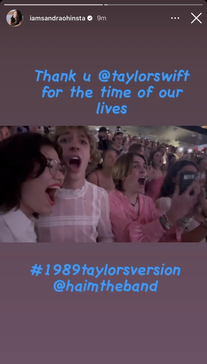 tswiftKOR's tweet image. 📱 230810 산드라오 인스타그램스토리
어제 The Eras 투어 LA 공연을 보러갔던 산드라! #LATStheerastour