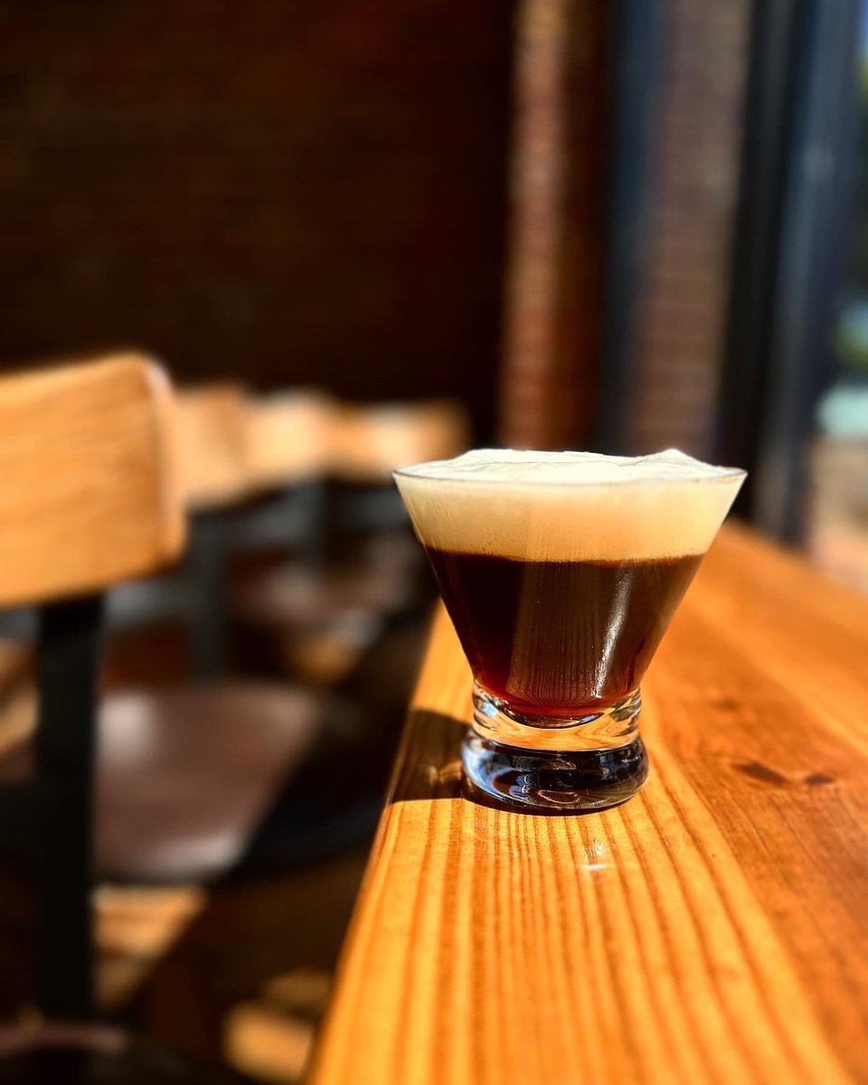 CBCWendellNC's tweet photo. ☕️ Express-Whoa Martini 🍸 
-A take on the classic espresso martini. Our signature dessert drink uses Five Star Coffee Roasters Cold Brew, Tito’s Vodka, Jameson Cold Brew Whiskey, Kahlua, &amp; Madagascar Vanilla Bean Syrup. Served on draft via nitrogen for a smooth pour. https://t.co/jkRHugjHeJ