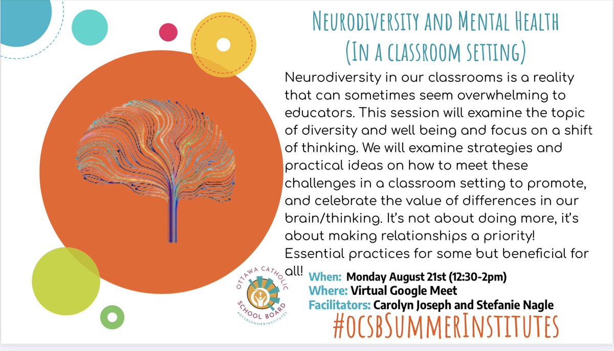 StefNTeach's tweet photo. Come join us for some learning and sharing! ##OCSBSUMMERINSTITUTES https://t.co/gGjNIKkDut