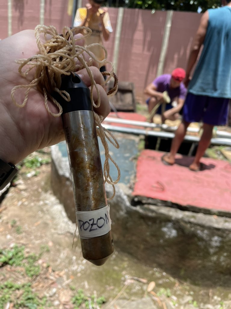 malcolmacleod's tweet photo. That time this man went to the bottom of a well to rescue a data logger #trueMVP https://t.co/ujAC3VZS1k