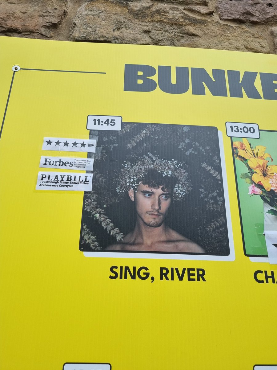 lovesongprods's tweet image. Our stars are starting to appear around @ThePleasance and around the city!! ✨️✨️

We&apos;re having the best time at this year&apos;s #edfringe - come and join is!